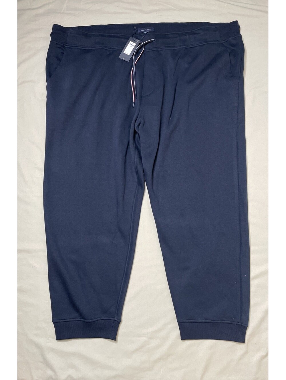$79 Tommy Hilfiger Men's 4XL Big & Tall Fleece Jogger Sweatpants Navy NWT *READ*